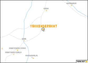 map of Yakkeh Derakht