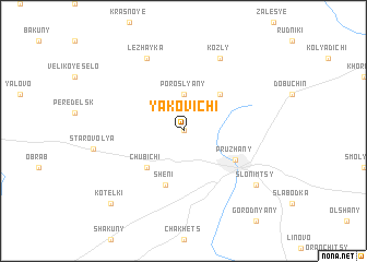 map of Yakovichi