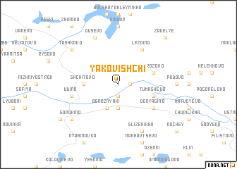 map of Yakovishchi