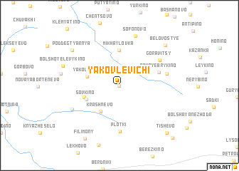 map of Yakovlevichi