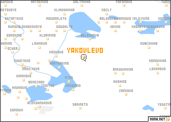 map of Yakovlevo