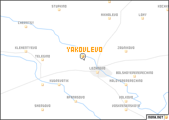 map of Yakovlevo