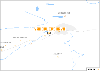 map of Yakovlevskaya