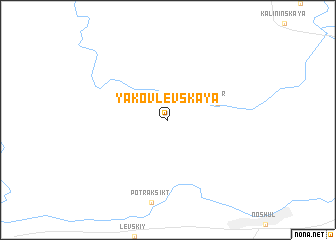map of Yakovlevskaya