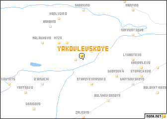 map of Yakovlevskoye