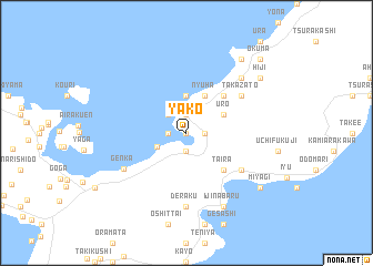 map of Yako