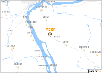 map of Yako