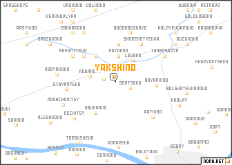 map of Yakshino