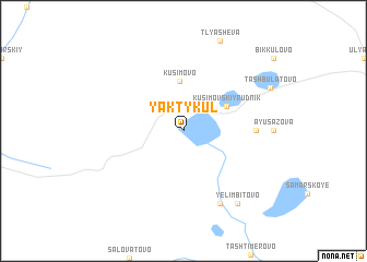 map of Yakty-Kul\