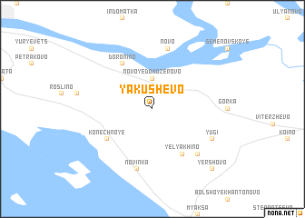 map of Yakushevo