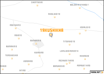 map of Yakushikha