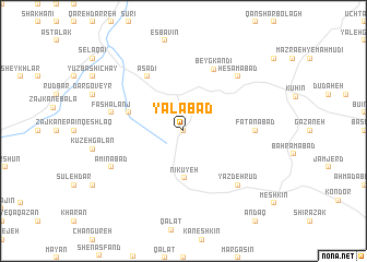 map of Yalābād
