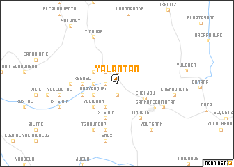map of Yalantán
