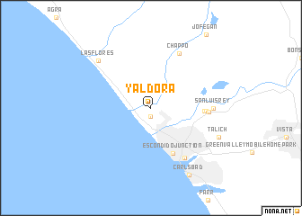 map of Yaldora
