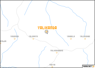 map of Yalikanda