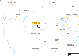 map of Yalnızca