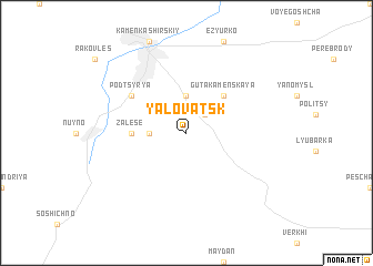 map of Yalovatsk
