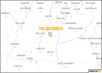 map of Yalqūz Bāgh