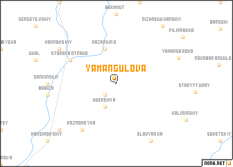 map of Yamangulova