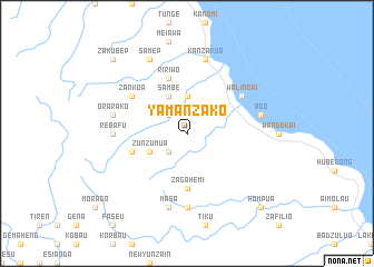 map of Yamanzako