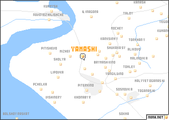 map of Yamashi