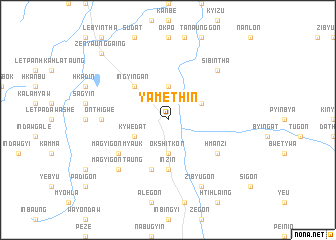 map of Yamethin