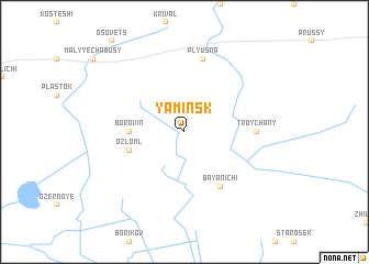 map of Yaminsk