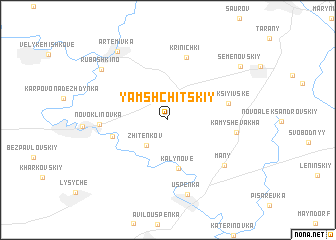 map of Yamshchitskiy