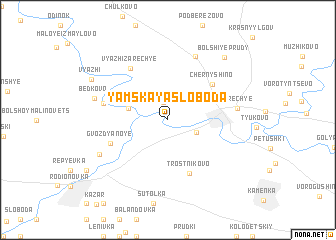 map of Yamskaya Sloboda