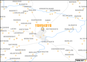 map of Yamskaya