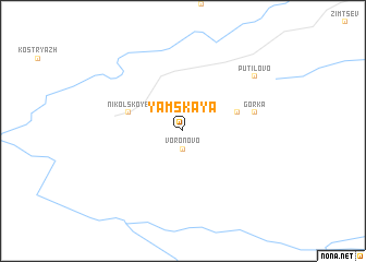 map of Yamskaya