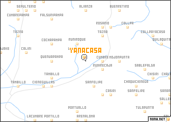 map of Yanacasa