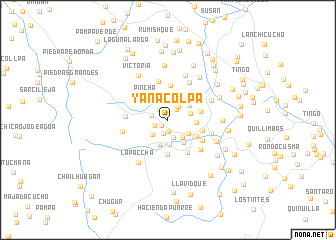 map of Yanacolpa