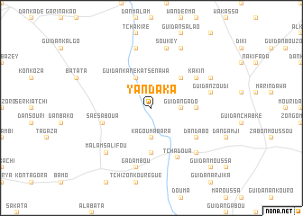 map of Yan Daka