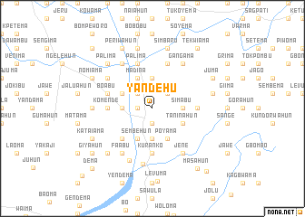 map of Yandehu