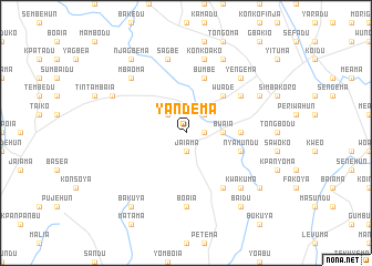 map of Yandema