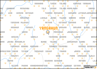 map of Yangahun