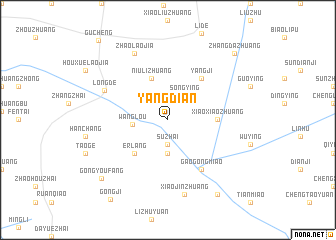 map of Yangdian