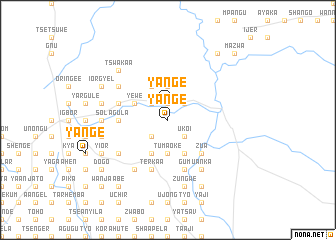 map of Yange