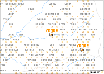 map of Yange