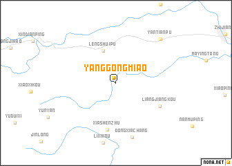 map of Yanggongmiao