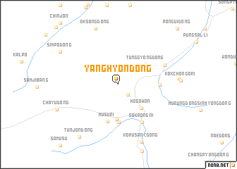 map of Yanghyŏn-dong