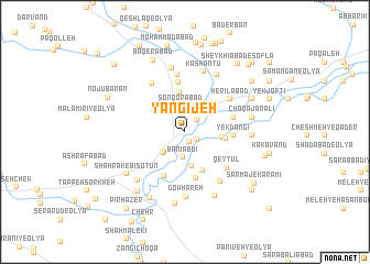 map of Yangījeh