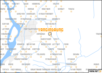 map of Yangindaung