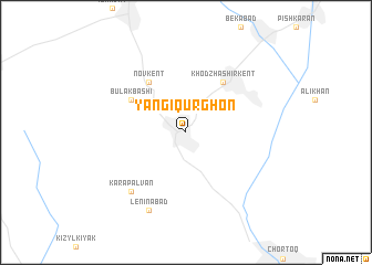 map of Yangiqŭrghon