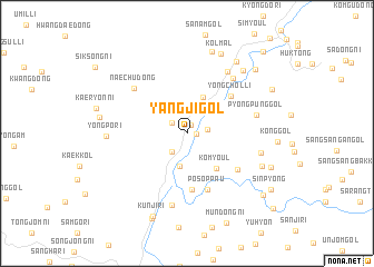 map of Yangji-gol