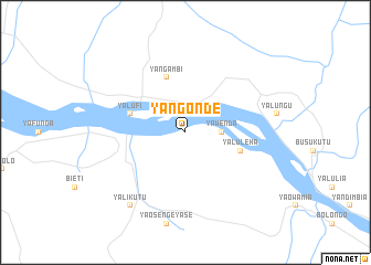 map of Yangonde