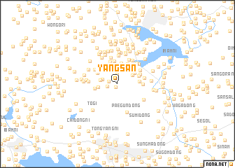 map of Yangsan