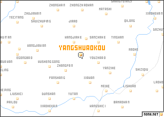 map of Yangshu\