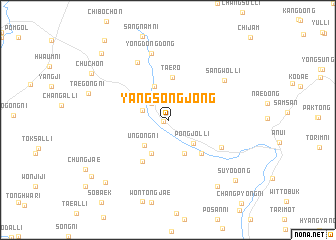map of Yangsongjŏng